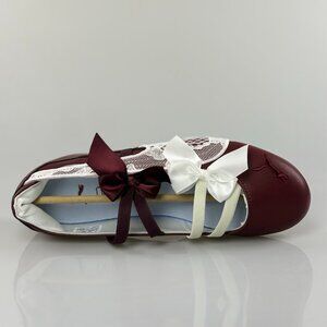 Puma Ballet-Style Mary Janes Burgundy